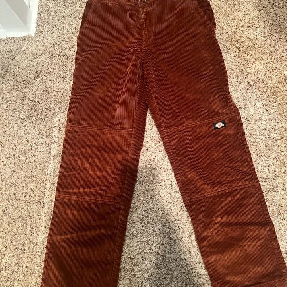 Dickies Men's Corduroy Pants in Rust Brown - Picture 1 of 5